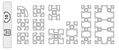 Alu-Profilreihe 45 leicht