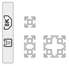 Alu-Profilreihe 30-10K